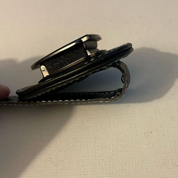 Mazda Logo Sunglass Holder for Car Black PU Leather NWT - Picture 8 of 9